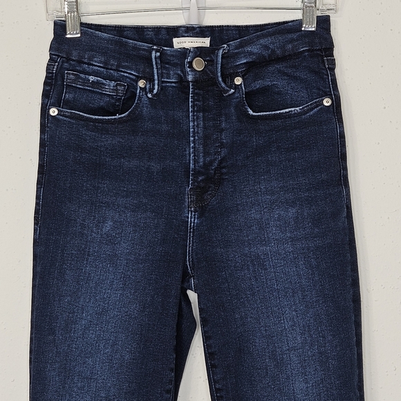 Good American Always Fit Good Classic Slim straight Jean Indigo Wash 6-12 - Picture 5 of 16